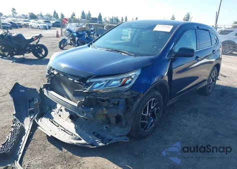 2016 Honda Cr-V Se из США, поврежденный, VIN 2HKRM3H40GH506400